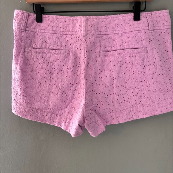 Lilly Pulitzer Purple Perforated Shorts - Picture 3 of 5